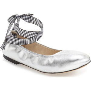 STEVE MADDEN Metallic Flat Ballet Shoes